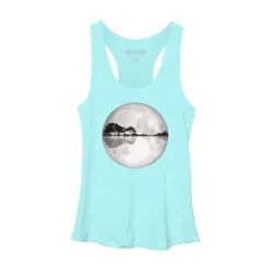 Women's Design By Humans Moonlight Nature Guitar II By Maryedenoa Racerback Tank Top -Design By Humans GUEST e3d4ec3b 67d5 407f 86d7 7ec341cbbe3c