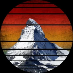 Women's Design By Humans Vintage Snow Mountain Peak By Punsalan Racerback Tank Top