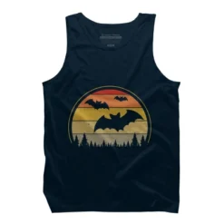 Men's Design By Humans Vintage Retro Vampire Bats Halloween Costume By Chos Tank Top -Design By Humans GUEST e46bbb50 7c22 413c ad1a b6c7da6685e5