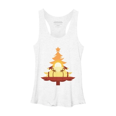 Women's Design By Humans Christmas In July Tree Sunset By Destiny29 Racerback Tank Top 5 Women's Design By Humans Christmas In July Tree Sunset By Destiny29 Racerback Tank Top - Image 5