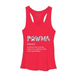 Women's Design By Humans Grandmother Loves Grandogs Pawma By Littlesenh1 Racerback Tank Top -Design By Humans GUEST e4e17f87 c758 44e3 ac95 cd2619a61a81