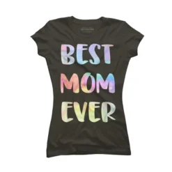 Junior's Design By Humans Best Mom Ever Rainbow Bubble Text By MiuMiuShop T-Shirt -Design By Humans GUEST e519a234 708e 4a4d aed2 1e2d0ec6d188