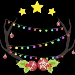 Men's Design By Humans Christmas Deer By Reivchan Tank Top