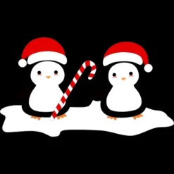 Junior's Design By Humans Christmas Penguins Are So Cute By Happinessinatee T-Shirt
