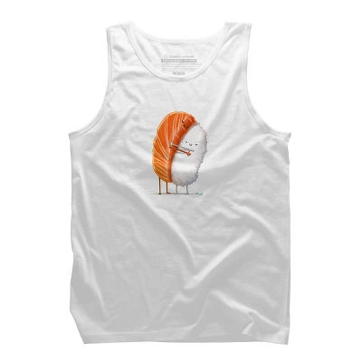 Men's Design By Humans Sushi Hug By Andremullerdko Tank Top 9 Men's Design By Humans Sushi Hug By Andremullerdko Tank Top - Image 9
