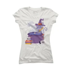 Junior's Design By Humans Halloween Kitty Cauldron By Machmigo T-Shirt 13 Junior's Design By Humans Halloween Kitty Cauldron By Machmigo T-Shirt -Design By Humans GUEST e83e7b81 5f06 4dd8 8e8e de8f5886a795