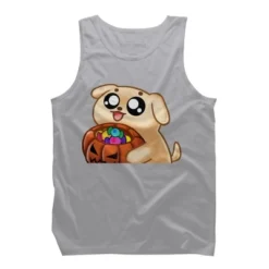 Men's Design By Humans Halloween Candy Pup By Puppers Tank Top -Design By Humans GUEST e902d56b a535 423d 9065 8b4a622412ef