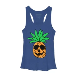 Women's Design By Humans HALLOWEEN PINEAPPLE PUMPKIN THEMED By Ujangkasep Racerback Tank Top -Design By Humans GUEST e9458769 25cf 44aa baef e866895ac4fb