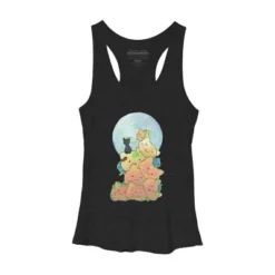 Women's Design By Humans Cat Pumpkin Pile By AwkwardDragon Racerback Tank Top -Design By Humans GUEST e97bb8cb 9422 4a36 8f8c 06b1072a145d