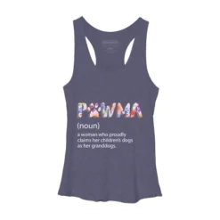 Women's Design By Humans Grandmother Loves Grandogs Pawma By Littlesenh1 Racerback Tank Top -Design By Humans GUEST eb014e8d 20ac 4c10 b85f be2d843d87af