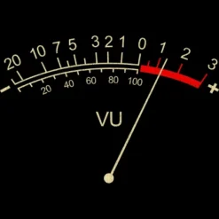 Women's Design By Humans VU Meter Vintage Analog By Clickbong Racerback Tank Top