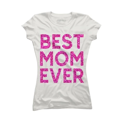 Junior's Design By Humans Best Mom Ever Confetti Text By MeowShop T-Shirt 6 Junior's Design By Humans Best Mom Ever Confetti Text By MeowShop T-Shirt - Image 6
