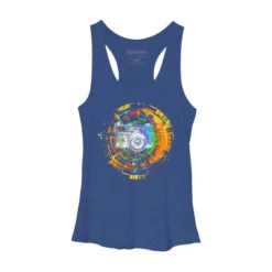 Women's Design By Humans Capture The Colors By Clingcling Racerback Tank Top -Design By Humans GUEST eca3c469 365d 4959 a64e e2a055a4a9ad