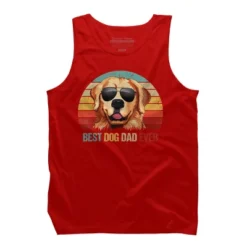 Men's Design By Humans Best Dog Dad Ever Golden Retriever By LuckyCharm99 Tank Top -Design By Humans GUEST ede9c6c2 99ef 4778 bc7d de77d47d9eef