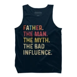 Men's Design By Humans Father The Man, Myth, Bad Influence By MeowShop Tank Top -Design By Humans GUEST eeaa93ab b861 4724 87d3 c2bc81a1d4ac