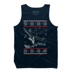 Men's Design By Humans Rock Christmas By Sophialada Tank Top -Design By Humans GUEST f101e3d4 f9e6 4b2f bce6 4c67c1dd769a