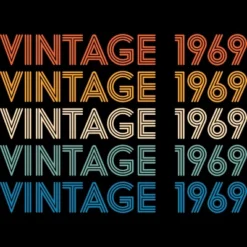 Women's Design By Humans Retro Vintage 1969 Rainbow By JoshuasPlayhouse Racerback Tank Top