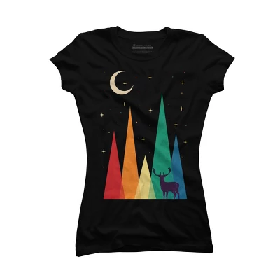 Junior's Design By Humans Vintage Rustic Weathered Grunge Reindeer And The Nature By Benblunders T-Shirt 3 Junior's Design By Humans Vintage Rustic Weathered Grunge Reindeer And The Nature By Benblunders T-Shirt - Image 3