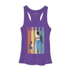 Women's Design By Humans Mother's Day Black Mom Queen Retro Stripes By Duron4 Racerback Tank Top -Design By Humans GUEST f2f20cbf f4a7 4ba1 80fb 7118cb07637f