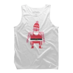 Men's Design By Humans Tattoo Santa By Kevingarrison Tank Top -Design By Humans GUEST f478bab2 7afa 45aa 99f5 e241e92bc54d