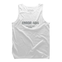 Men's Design By Humans Error 404 Costume Not Found, Halloween Design By InfaredDesigns Tank Top -Design By Humans GUEST f47b0140 ef39 47e7 8e15 384585deea6b