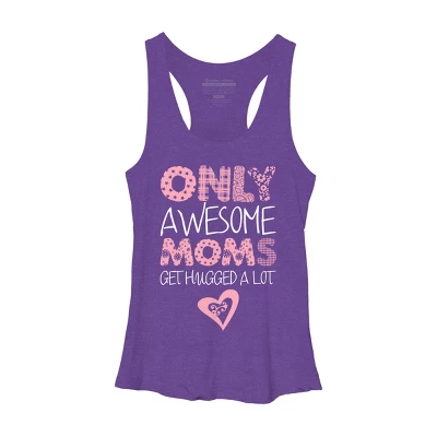 Women's Design By Humans Only Awesome Moms Get Hugged A Lot By Growngratitude Racerback Tank Top 4 Women's Design By Humans Only Awesome Moms Get Hugged A Lot By Growngratitude Racerback Tank Top - Image 4