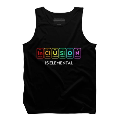 Design By Humans Inclusion Is Elemental Flag Rainbow Periodic Table By CyanidieTank Top 2 Design By Humans Inclusion Is Elemental Flag Rainbow Periodic Table By CyanidieTank Top - Image 2