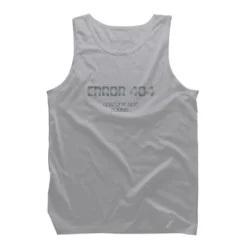Men's Design By Humans Error 404 Costume Not Found, Halloween Design By InfaredDesigns Tank Top -Design By Humans GUEST f689cf70 89ee 4a63 8cbe fffc172986c5