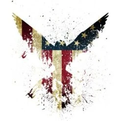 Women's Design By Humans M'erica Eagle By Designpro44 Racerback Tank Top