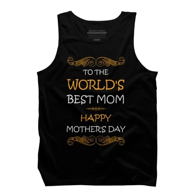 Men's Design By Humans Happy Mother's Day World's Best Mom By Tmsarts Tank Top 2 Men's Design By Humans Happy Mother's Day World's Best Mom By Tmsarts Tank Top - Image 2