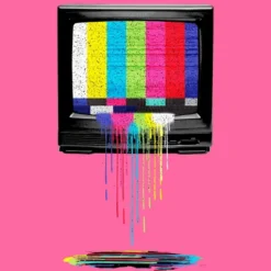 Women's Design By Humans Retro TV By Clingcling Racerback Tank Top