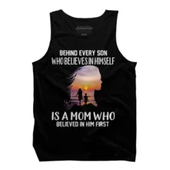 Men's Design By Humans Mother Behind Every Son Who Believes In Himself Is A Mom By Corndesign Tank Top -Design By Humans GUEST f977abb0 ce04 490b 846c 78441aba9d88