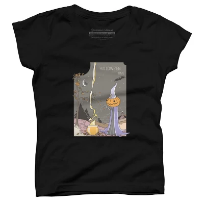 Girl's Design By Humans Halloween Magic Brewery By Runcatrun T-Shirt 2 Girl's Design By Humans Halloween Magic Brewery By Runcatrun T-Shirt - Image 2