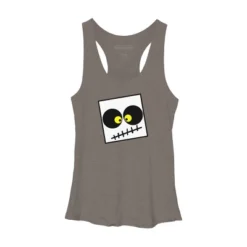 Women's Design By Humans Square Skull By LonaMisa Racerback Tank Top -Design By Humans GUEST f9b3187d 44e6 4ac4 b9be fc128dc42fdd