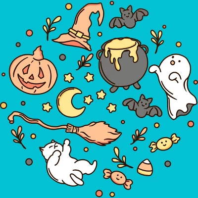 Girl's Design By Humans Halloween By Kimprut T-Shirt 1 Girl's Design By Humans Halloween By Kimprut T-Shirt