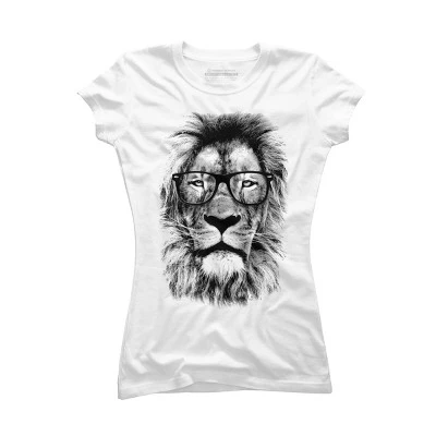 Junior's Design By Humans The Coolest Lion Of The Library By Mitxeldotcom T-Shirt 3 Junior's Design By Humans The Coolest Lion Of The Library By Mitxeldotcom T-Shirt - Image 3
