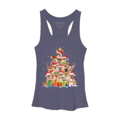 Women's Design By Humans Christmas Pajama Chihuahua Tree By MINHMINH Racerback Tank Top -Design By Humans GUEST fa813b25 2a2b 4ebc 8df8 2dc7900fe425
