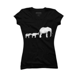 Junior's Design By Humans Animal Lover Gift Africa Safari Animals Family Elephant By Lenxeemyeu T-Shirt -Design By Humans GUEST fab5dbeb e56d 436b ab6d 85403b38a209