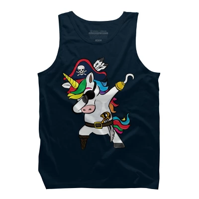 Men's Design By Humans Dabbing Dance Pirate Unicorn Gifts Funny Halloween Costume Gift By Lukesstore Tank Top 6 Men's Design By Humans Dabbing Dance Pirate Unicorn Gifts Funny Halloween Costume Gift By Lukesstore Tank Top - Image 6