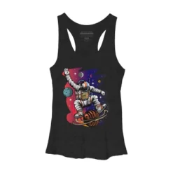 Women's Design By Humans Space Ride By Adamzworld Racerback Tank Top -Design By Humans GUEST fb91e079 04ad 447f 8799 35b128e2fcd2