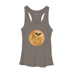 Women's Design By Humans Halloween - Moon By MonkeyStore Racerback Tank Top -Design By Humans GUEST fc4f2f9a 6108 49ae 8db2 64571ec204d0