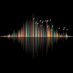 Junior's Design By Humans Nature's Music - Sound Wave By NomAdartStudio T-Shirt