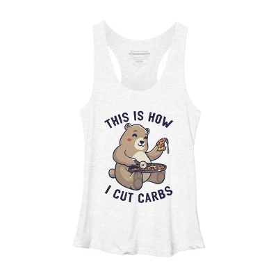 Women's Design By Humans This Is How I Cut My Carbs By EduEly Racerback Tank Top 3 Women's Design By Humans This Is How I Cut My Carbs By EduEly Racerback Tank Top - Image 3