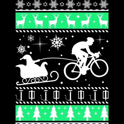 Men's Design By Humans Christmas Santa Cycling Sleigh By LewismartinStore Tank Top 1 Men's Design By Humans Christmas Santa Cycling Sleigh By LewismartinStore Tank Top