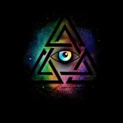 Women's Design By Humans Eye Of Horus By Clingcling Racerback Tank Top