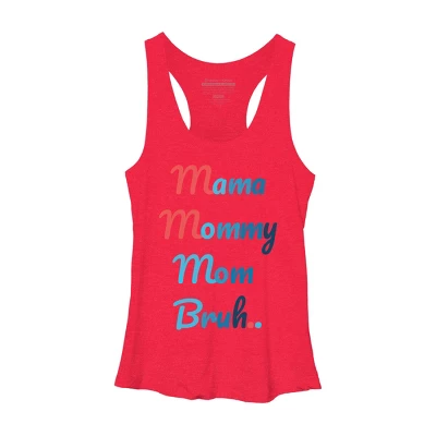 Women's Design By Humans Mother's Day Mama Mommy Mom Bruh By Prsfashion Racerback Tank Top 7 Women's Design By Humans Mother's Day Mama Mommy Mom Bruh By Prsfashion Racerback Tank Top - Image 7