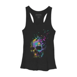 Women's Design By Humans Defragged Colorful Skull By DBHOriginals Racerback Tank Top 7 Women's Design By Humans Defragged Colorful Skull By DBHOriginals Racerback Tank Top -Design By Humans GUEST fee10e96 659c 4215 82dd 7c73a58d35ca